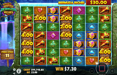 John Hunter and the Quest for Bermuda Riches Slot Game Screenshot John Hunter and the Quest for Bermuda Riches Slot Game Screenshot Image